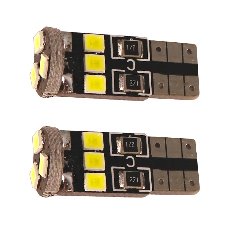 

100 Pcs Side Wedge Cauda estacionam T10 9 LED SMD 2835 W5W 9SMD Lampadas 100MA 501 traco carro lampadas LED Luzes interiores Car