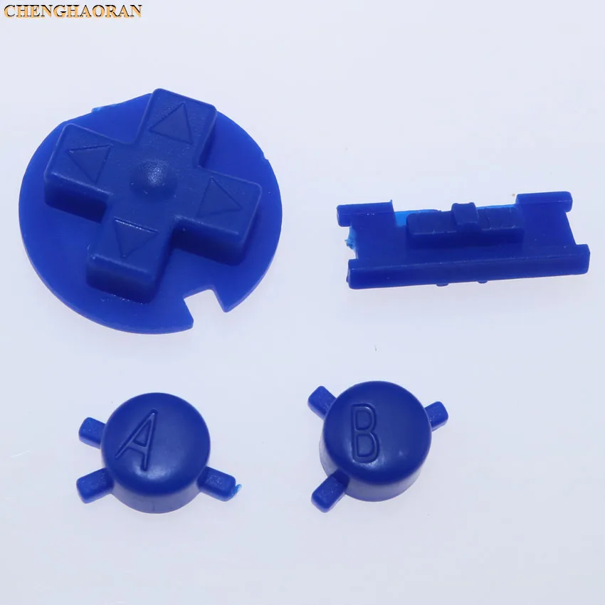 ChengHaoRan 12สี24ชุดเปลี่ยนสีสันชุดปุ่มเปลี่ยนสำหรับ Gameboy Color GBC On Off ปุ่ม AB D แผ่น