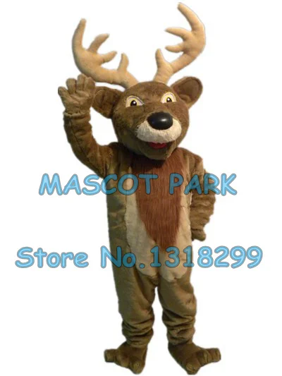 

plush reindeer moose mascot costume christmas deer mascot custom adult size cartoon character cosply carnival costume 3228