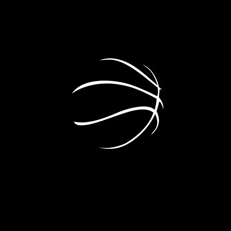 8.4CM*8.4CM Basketball Ball Game Play Sport Vinyl Car Sticker Black/Silver S9-0138