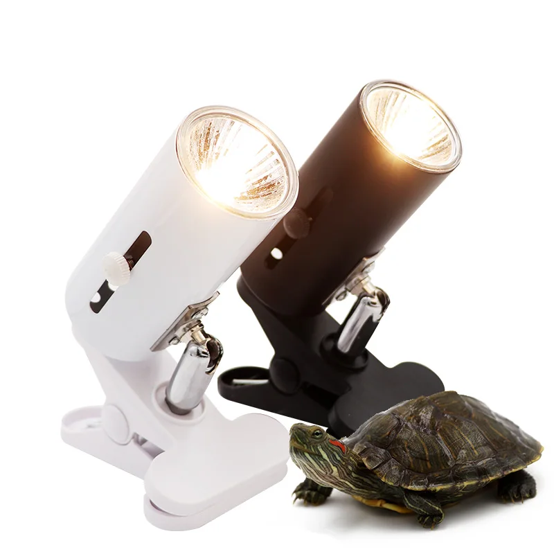 UVA + UVB Pet gadów zestaw lampowy Clip-on lampka ceramiczna uchwyt Turtle Basking UV lampa grzewcza zestaw żółwi jaszczurka oświetlenie 220V