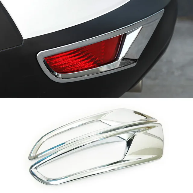 

For Mazda CX3 CX-3 2015-2018 Car Rear Fog Light Bumper Reflector Trim ABS Plastic Exterior Foglight Styling Hood Accessories