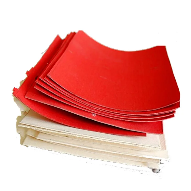 vulcanized fiber paper DIY knife Handle gasket  armfuls septate paper insulation paper red  black 100*100mm