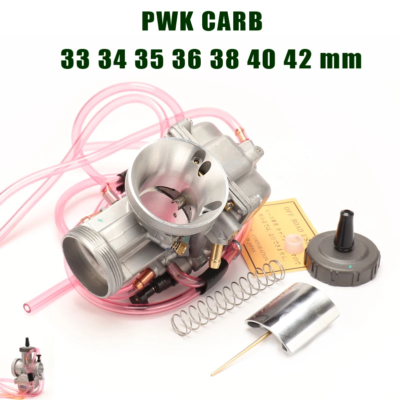 PWK Racing Carburetor 33 34 35 36 38 40 42 mm Motorcycle Carb Universal For Dirt Bike Motocross Go kart.Moped scooter ATV Quad