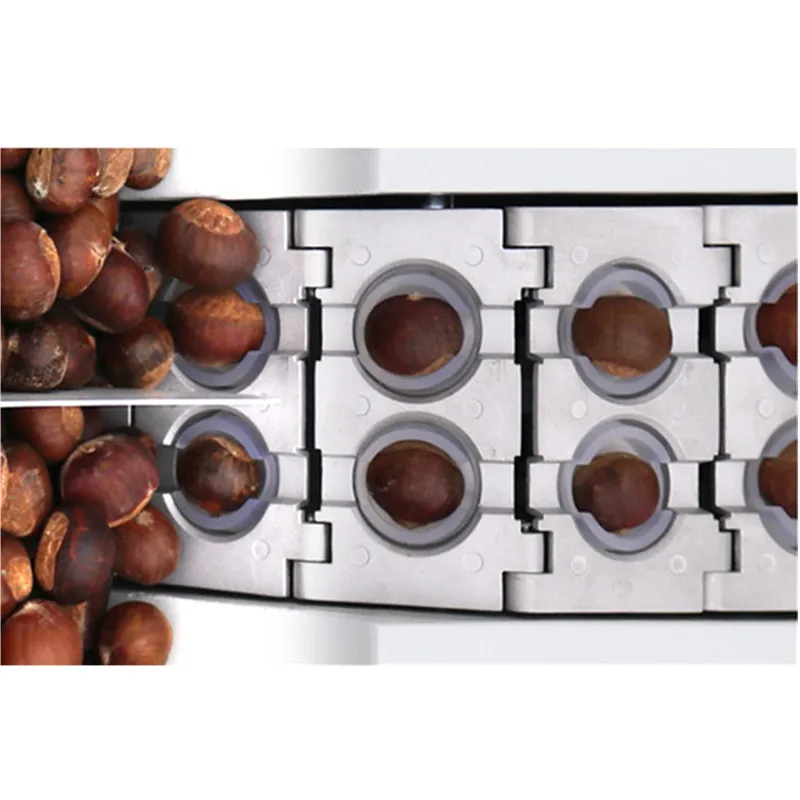 Double chain type chestnut cutter machine chestnut nuts opening machine ZF