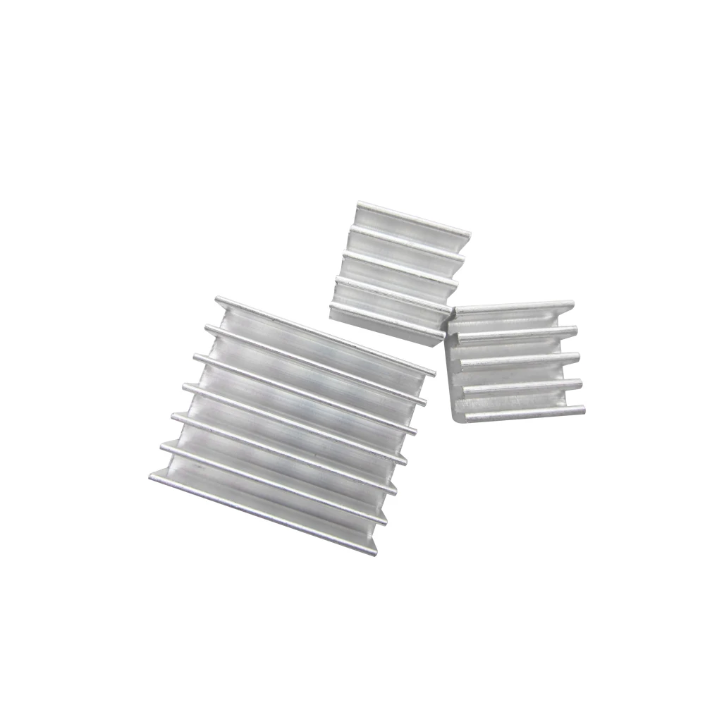 3pcs + Adhesive Raspberry Pi 3 Heatsink Cooler Pure Aluminum Heat Sink Set Kit Radiator For Cooling Raspberry Pi 2 B