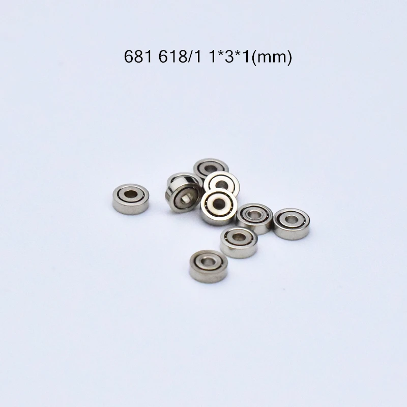 

681 1*3*1(mm) Bearing 10pcs free shipping chrome steel Metal Sealed High speed Mechanical equipment parts