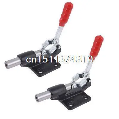 2 PCS 304-C Straight Handle 227Kg Holding Capacity Push Pull Toggle Clamp