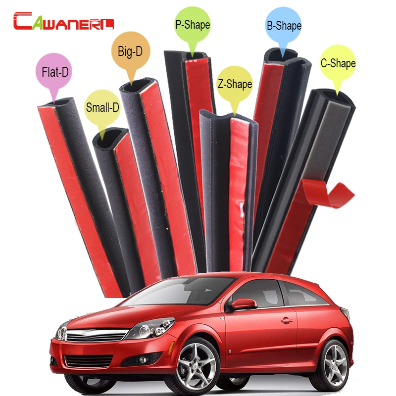 Cawanerl Rubber Car Seal Sealing Strip Kit Sound Insulation Seal Edging Trim Weatherstrip For Saturn L-Series Ion Aura Astra