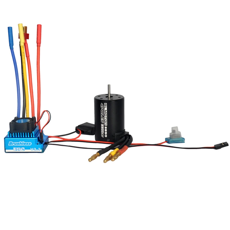 

3650 Brushless Motor 3900KV + 45A/60A/80A/120A Brushless ESC for 1/10 Scale RC Car 4 poles 12 slots high torque motor