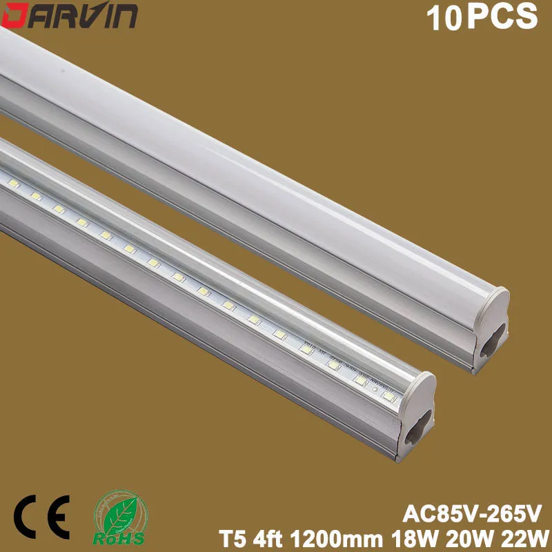 

T5 Led Light Integrated Led Tube Light 18W 20W Led Fluorescent Tube 4ft 1200mm SMD Light Lamp 220V cold white 6500K daylight