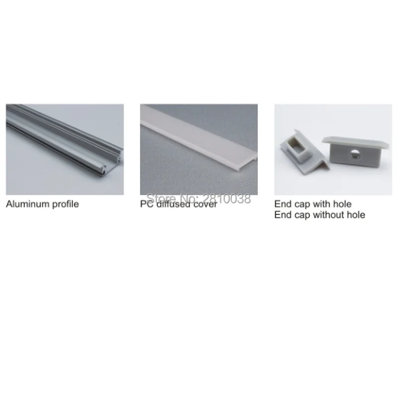 10 X 2M Sets/Lot T style Anodized aluminum profile led 2M and Extruded aluminium led profile 2M for Floor or ground lights