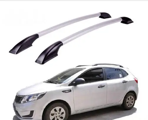 

FUWAYDA car styling stickers Roof Rack Boxes Side Rails Bars Luggage Carrier A Set For KIA K2 RIO 2011 2012 2013 1.3 meters