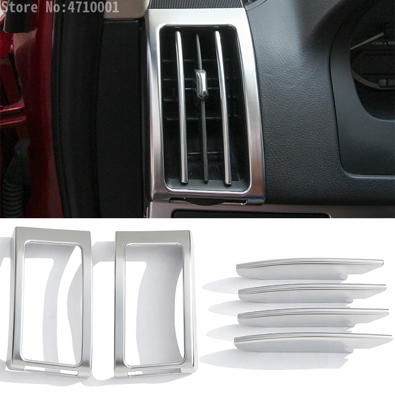 ABS Chrome Dashboard Side Air Condition Vent Outlet Cover Frame Trim For Land Rover Freelander 2 2007-2016 Auto Accessories