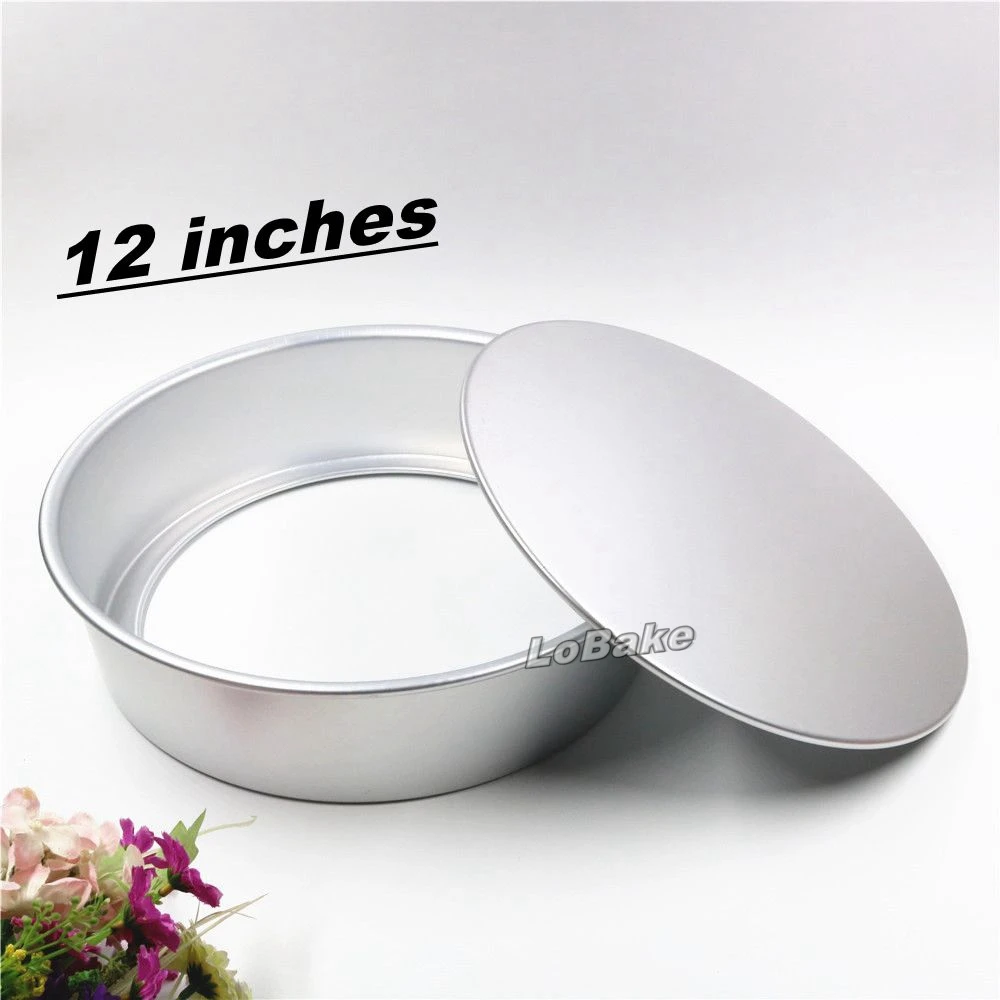 

Big size 12 inches loose bottom round aluminium alloy chiffon cake mould cakevorm toast moulding boxes DIY baking accessories