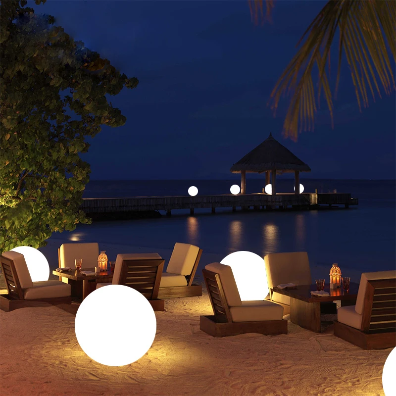 Rechargeable LED Ball Lamp RGB Waterproof Indoor Outdoor Home Wedding Garden Lawn Swimming Pool Floating KTV Bar Party Decor