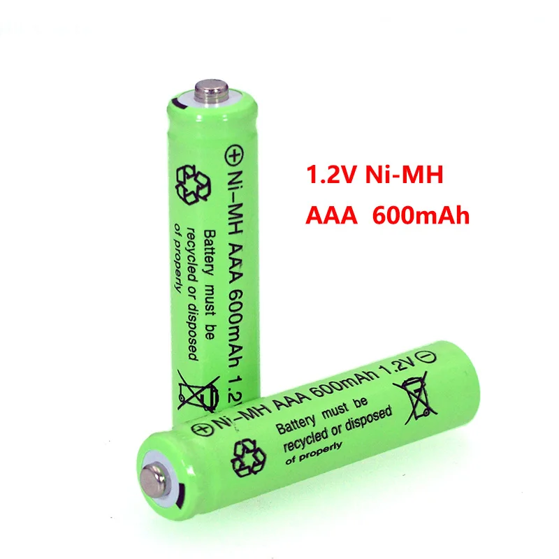 1.2v NI-MH AAA baterie 600mAh akumulator nimh 1.2V Ni-Mh aaa do zabawek elektrycznych zdalnie sterowanym samochodowym RC ues