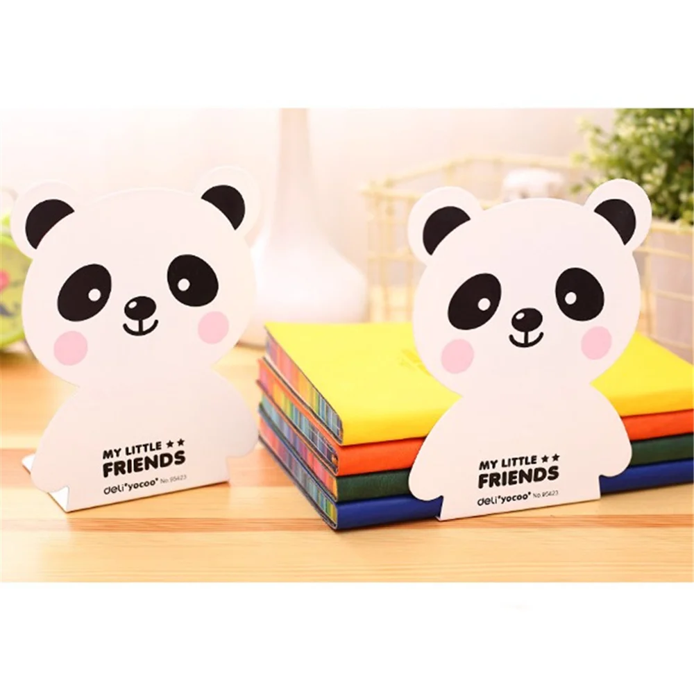 2pcs/lot Cheap Carton Rabbit  Panda Metal Bookend Shelf Bookend Holder Office School Supplies Stationery