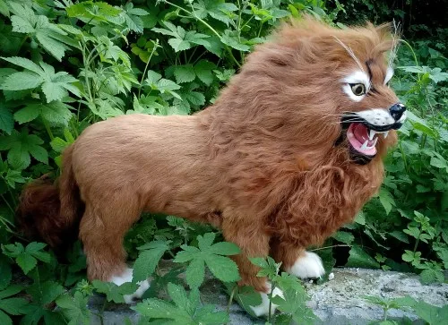 simulation cute vivid lion 30x42cm model polyethylene&furs lion model home decoration props ,model gift d446