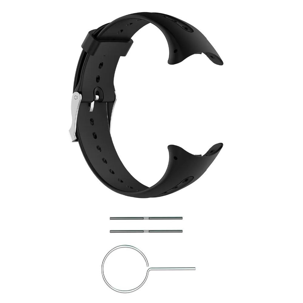 Silicone de substituição pulseira de pulseira de relógio para garmin nadar esportes relógio com ferramentas fácil instalar