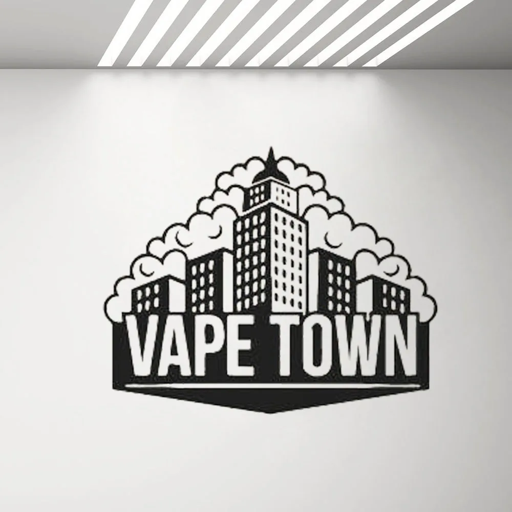 Vape Shop Decal Hookah Smoke Shop Wall Decor Stickers Lounge Cafe Bar Decoration Wallpaper Removable Vinyl Decals Poster G343