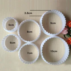 6 Pieces/Set Circular Ssaccharin Cake Decoration Biscuit Cutter Pasting Mold Tool Kitchen Cooking Tool