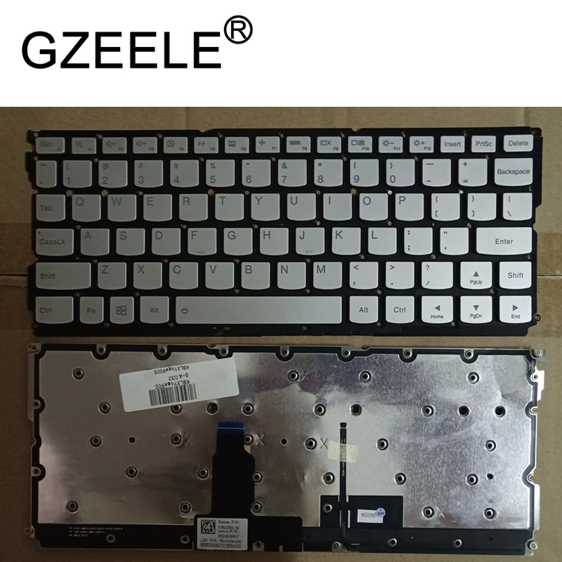 GZEELE new for Lenovo xiaoxin Air 12 Yoga 900S-12ISK Yoga 900S yoga 4s Keyboard With Backlit Without Frame silver or gold color