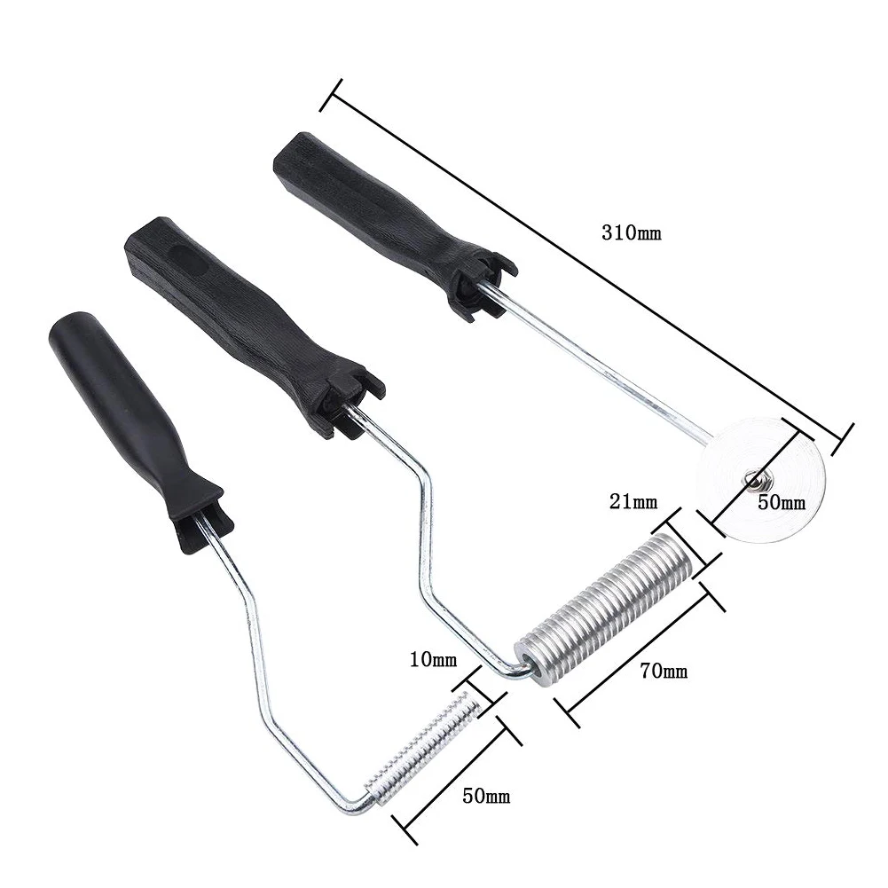 3pcs 31cm Kit rullo in fibra di vetro Bubble Paddle Tool Kit rullo di laminazione per FRP stampo strumento pennello rullo Drop Shopping