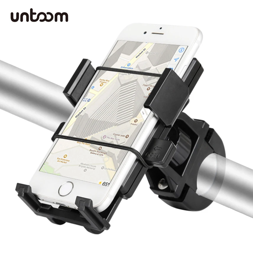 Universal Adjustable Rotating Bicycle Mount Bike Handlebar Cell Phone Holder Cradle for iPhone 15 14 13 Pro Max Plus Samsung