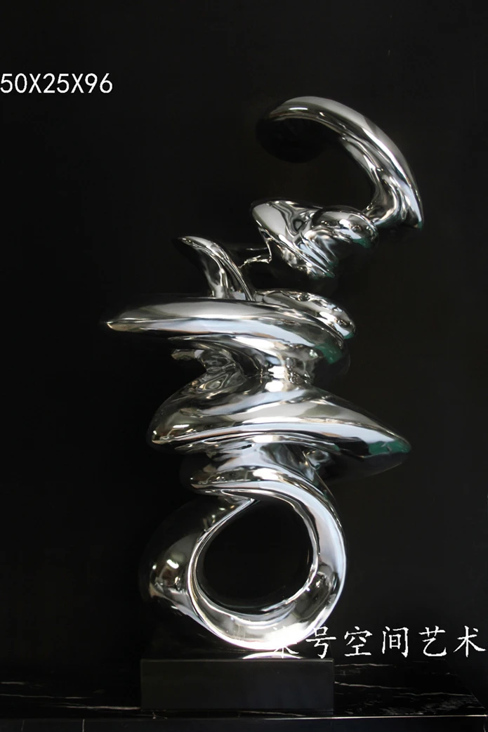 

Abstract plated sculpture / Modern Sculpture / crafts Sculpture / Hotels sculpture / home accessories / Artwork