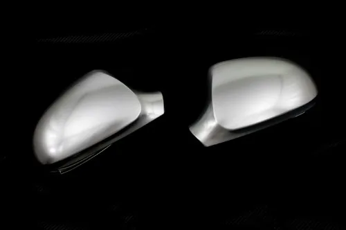 

High quality car-styling R Line Style Silver Matt Chrome Side Mirror Cap Replacement for vw Passat B6-Free Shipping