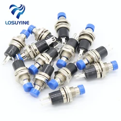 IMC Hot 10Pcs blue Cap SPST Momentary Mini Pushbutton Switch DC 50V 0.3A