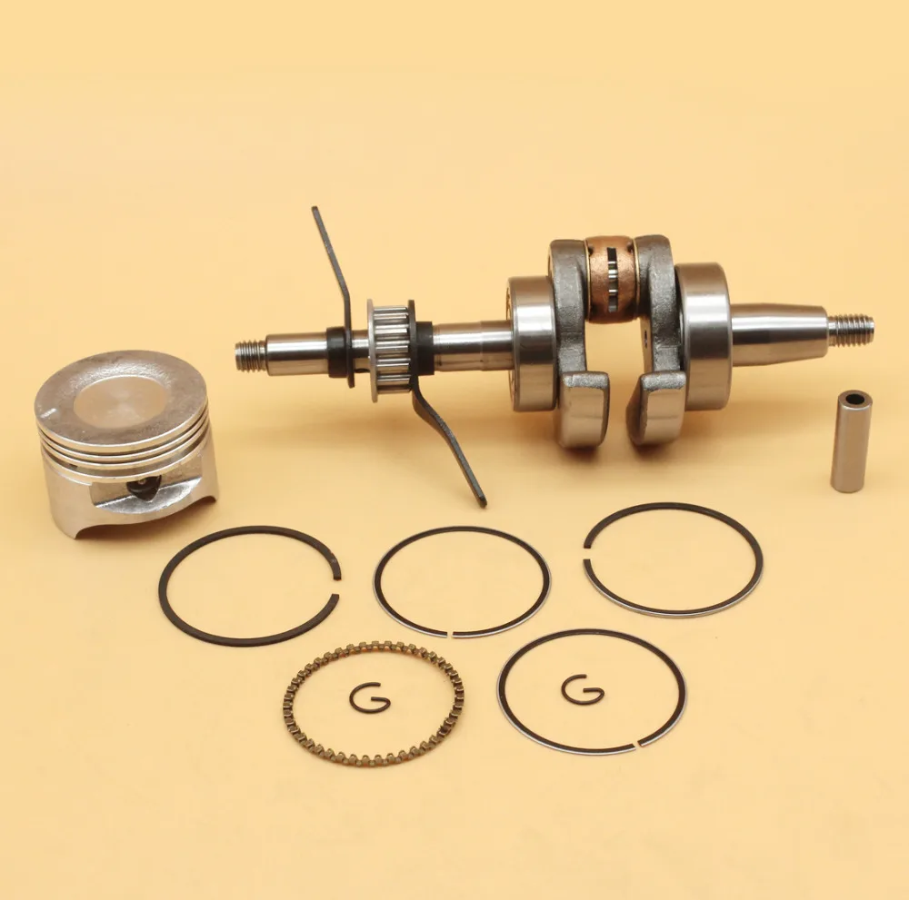 เพลาข้อเหวี่ยงเพลาข้อเหวี่ยงลูกสูบแหวน 39 มม.สำหรับ HONDA GX35 GX 35 4 มอเตอร์เครื่องยนต์ Trimmer Brushcutter อะไหล่ 13101-Z0Z-000