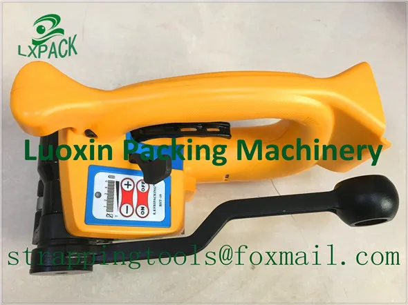 

LX-PACK Lowest factory price HANDHELD BATTERY STRAPPING TOOL PP PET STRAPPING MACHINE PLASTIC STRAP PACKAGING MACHINE 13-19mm