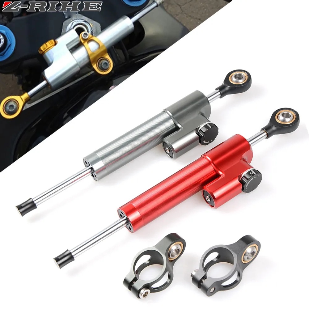 

CNC Universal Aluminum Motorcycle Damper Steering Stabilize Safety Control For Suzuki GSX-R GSXR 600 750 1000 K1 K2 K3 K4 K5 K6