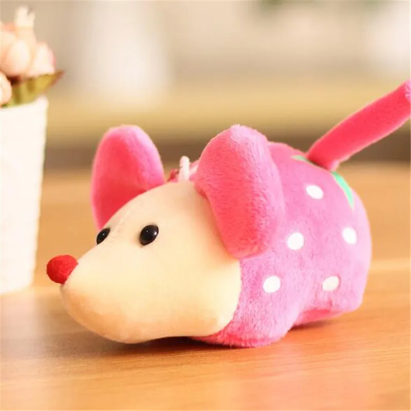 1 Uds. Juguete de peluche de ratón de fruta colgante pequeño Mini ratones pequeños lindos juguetes de peluche regalo de boda de vacaciones 13CM