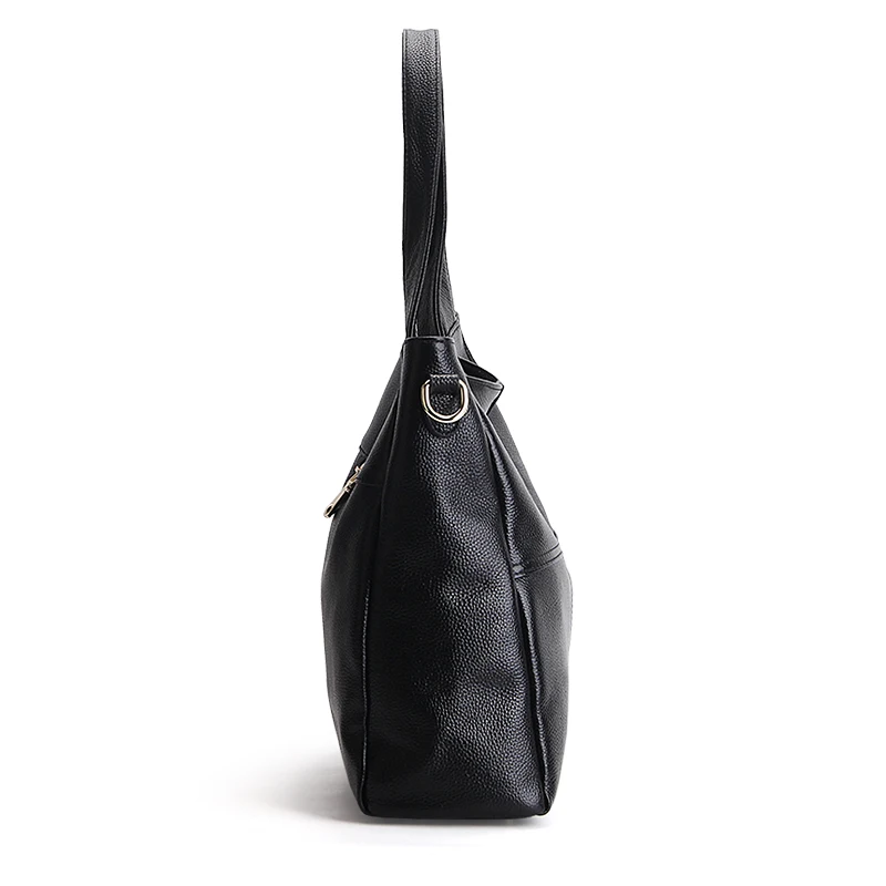 ZENCY bianco nero colore vera pelle di mucca borse a tracolla da donna borse borsa a tracolla in pelle di vacchetta borsa in vera pelle cartella