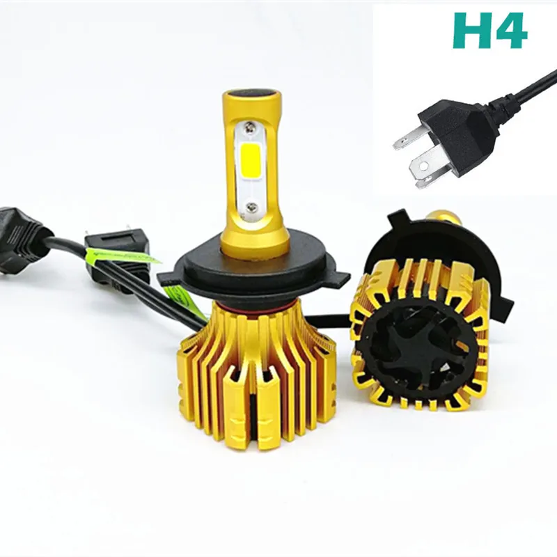 

2PCS 72W COB Chips H4 H7 LED Car Headlight Bulbs H11 H1 H3 9005 9006 Hi-Lo Beam 8000lm 6500K Auto Headlamp Fog Light DC12v 24v