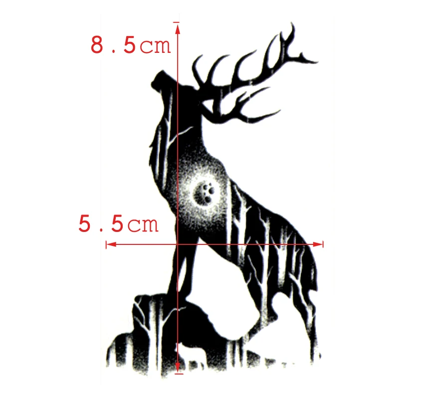 Бог леса олень водостойкие временные татуировки наклейки боди-арт татуировки красота макияж татуировки рукава временная татуировка