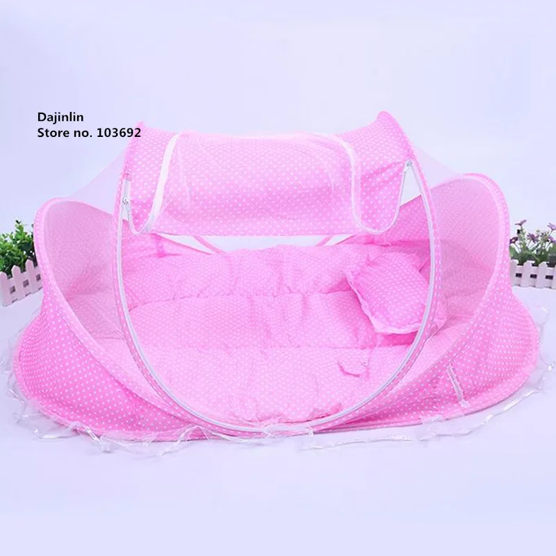 New Spring Winter 0-36 Months Baby Bed Portable Foldable Baby Crib With Netting Newborn Sleep Bed Travel Bed Baby Cotton Blend