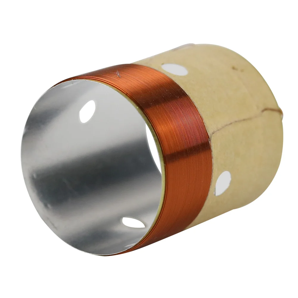 GHXAMP 25,5 мм сердечник BASS, звуковая катушка, 8 Ом, белый алюминий со звуковым отверстием для выпуска воздуха для 4 дюймов-10 дюймов, ремонт динамиков, сделай сам, 1 пара