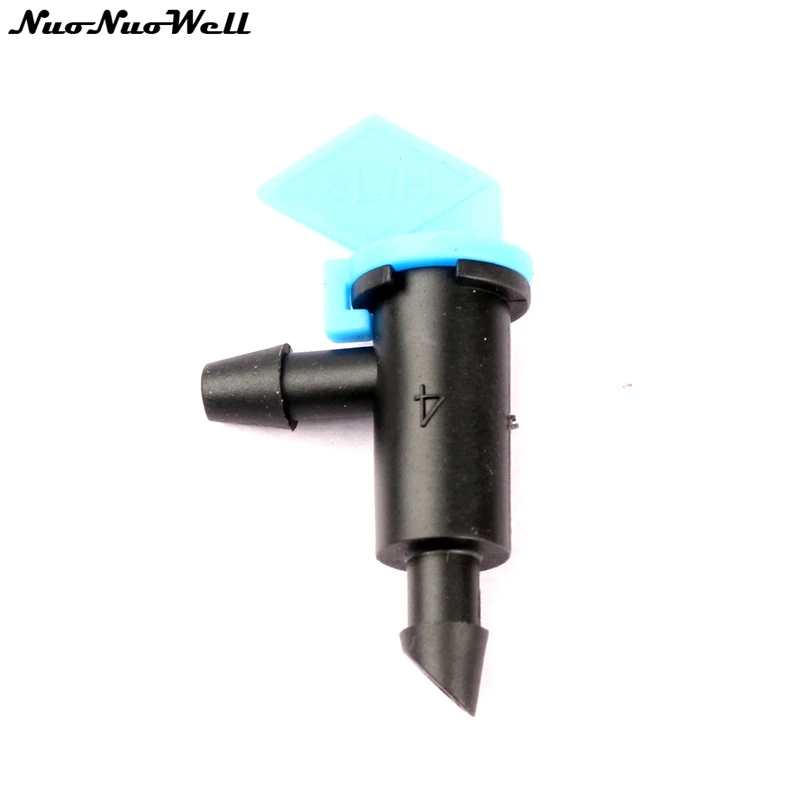 500pcs/Lot 8L Removable Blue Flag Drippers Farm Micro Irrigation Drip Emitters Balcony Bonsai Flower Trickle Irrigation Sprayer