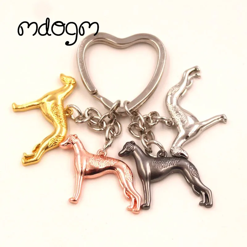 4 Colors Whippet Cute Dog Animal Purse Handbag Charm Handmade Pendant Keychain For Bag Car Women Men Key Ring Love Funny K065