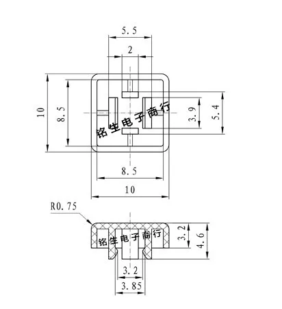 10pcs/Lot  A14 12*12 with the key cap conjoined switch cap type touch switch suitable for the party