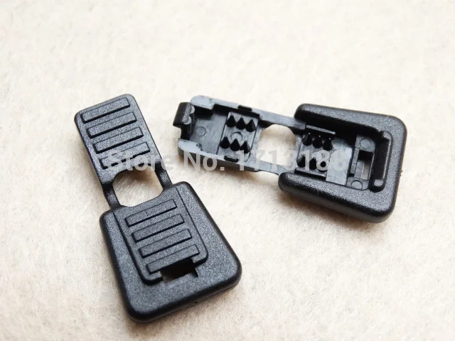 

1000pcs/lot Black Plastic Zipper Pull Cord Ends For Paracord & Cord Tether Tip Cord Lock/rope tail folder