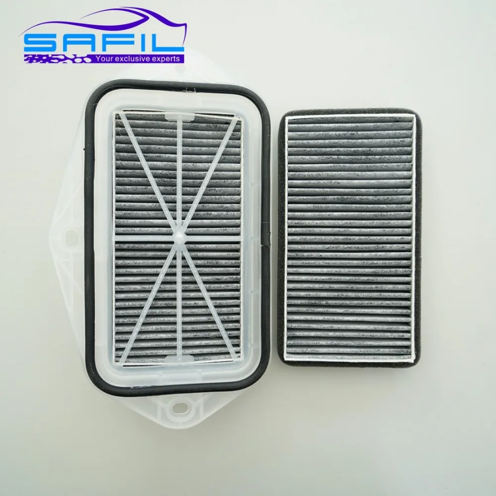 Filtro a carbone abitacolo esterno a 3 fori per Vw Sagitar CC Passat Magotan Golf Touran Audi Skoda Octavia filtro aria esterno