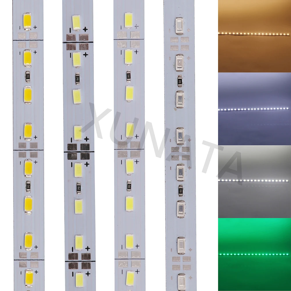 5/10/20 sztuk DC12V 0.25M/0.5m biały/ciepły biały/czerwony/zielony/niebieski aluminiowa listwa LED Light 5730 5630 sztywna listwa światła