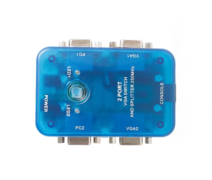 

MT-VIKI Maituo 250MHz 2 Input 2 Output Selector VGA Splitter Switch Connector Support 1920*1440 High Resolution HD MT-202S