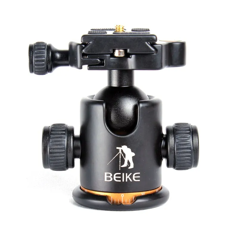 Aluminum Alloy Tripod ballhead / Ball Head With Quick Release Plate &Two levels Maximum Load 8KG For Benro Manfrotto