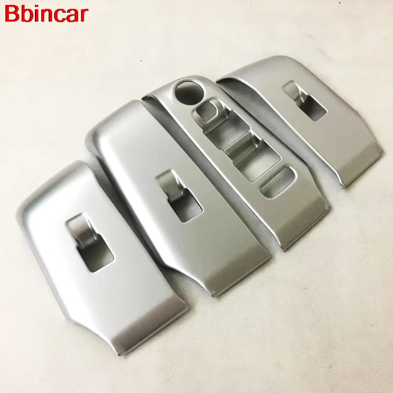 Bbincar ABS Chrome For Citroen Aircross C5 SUV Hatchback Interior Door Armrest Window Switch Buttons Cover Trims 4pcs